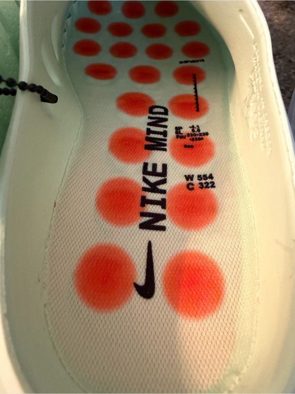Nike Mind Slides in Barely Green - Picture 9 of 16